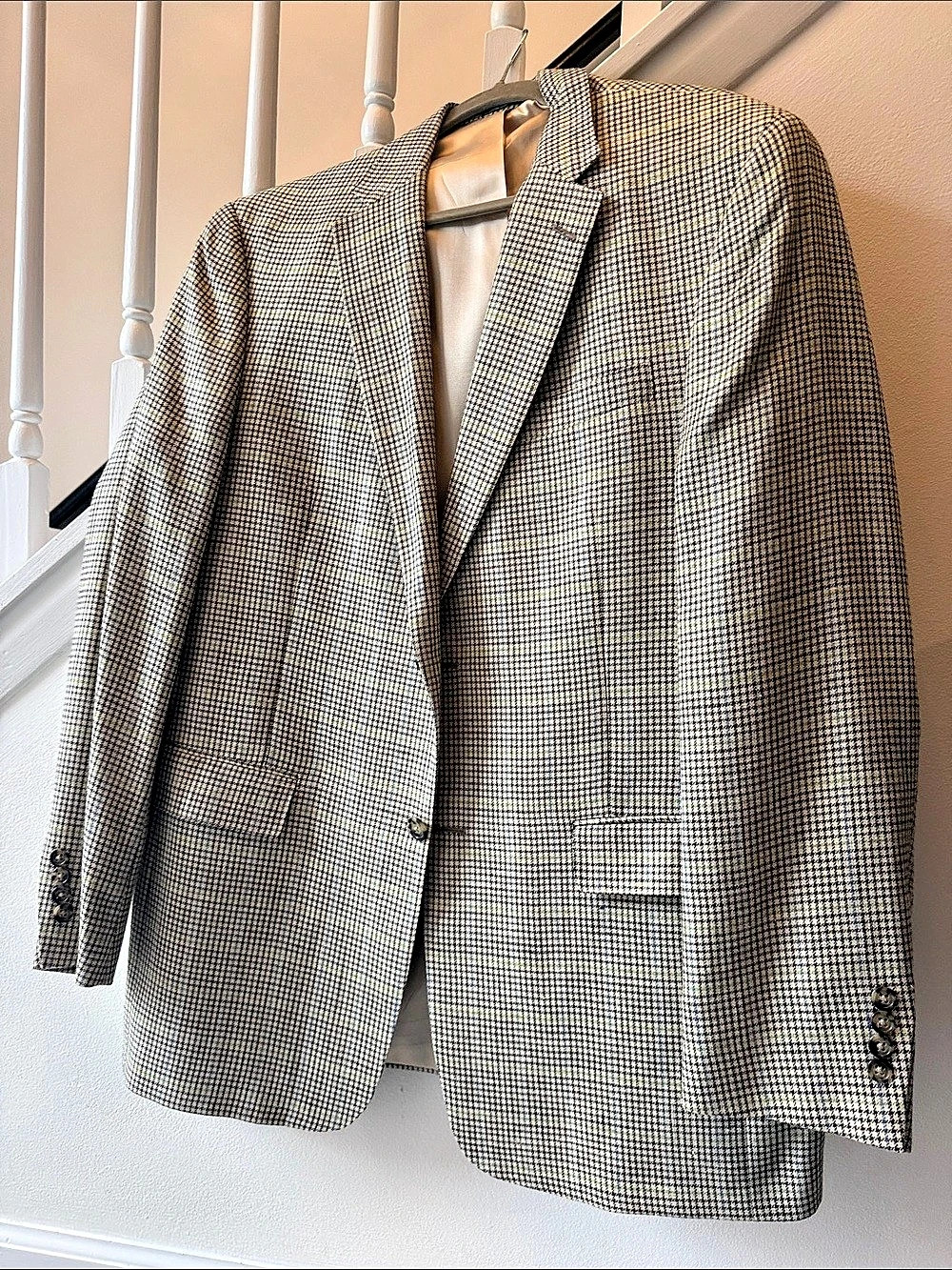 Austin Reed Men's Houndstooth Sport Coat Brown & White Size XL